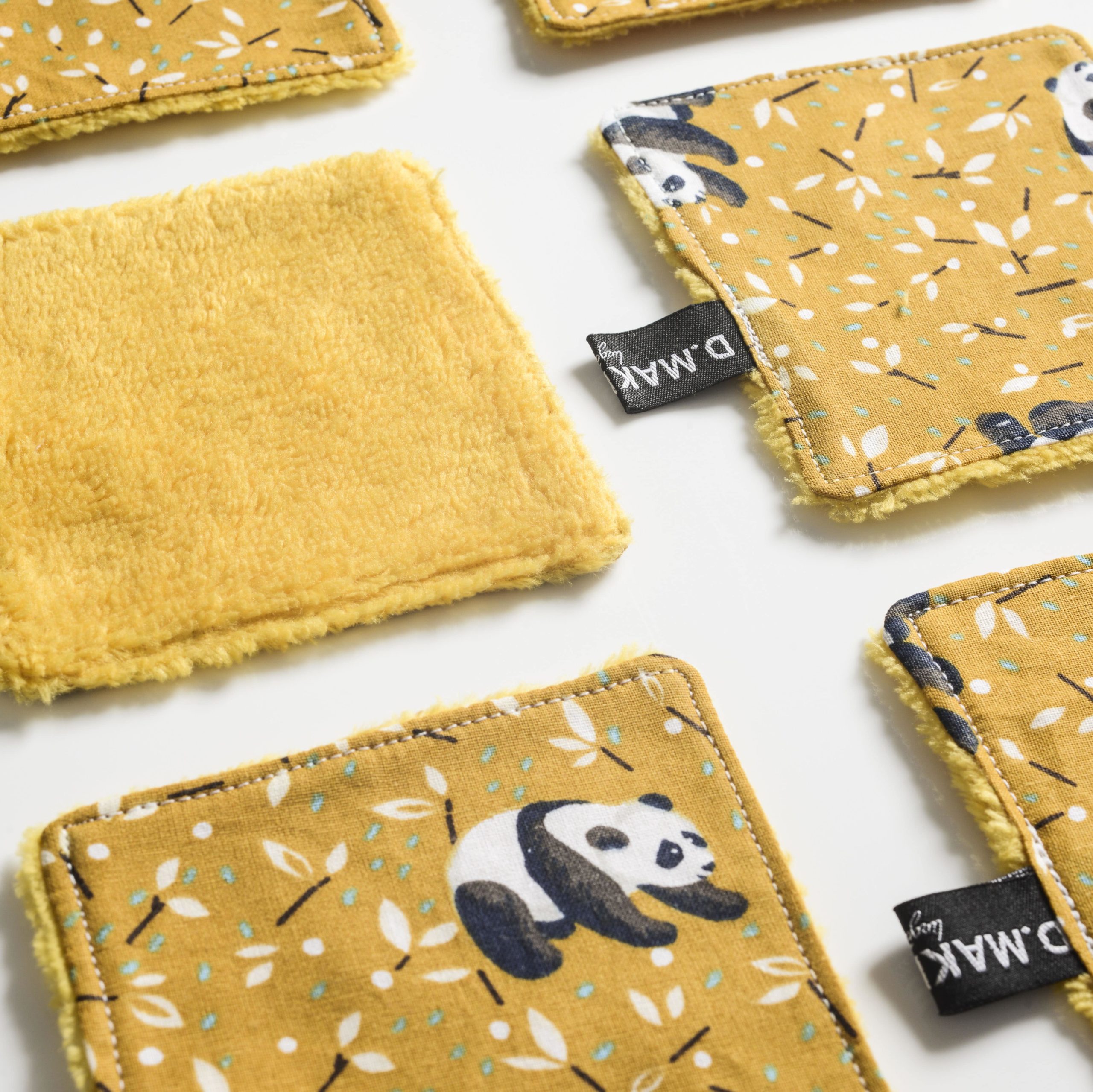 Carrés démaquillants réutilisables et lavables – Planète Panda